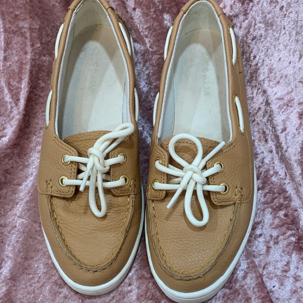 Cole Haan Women's Brown Leather Loafers